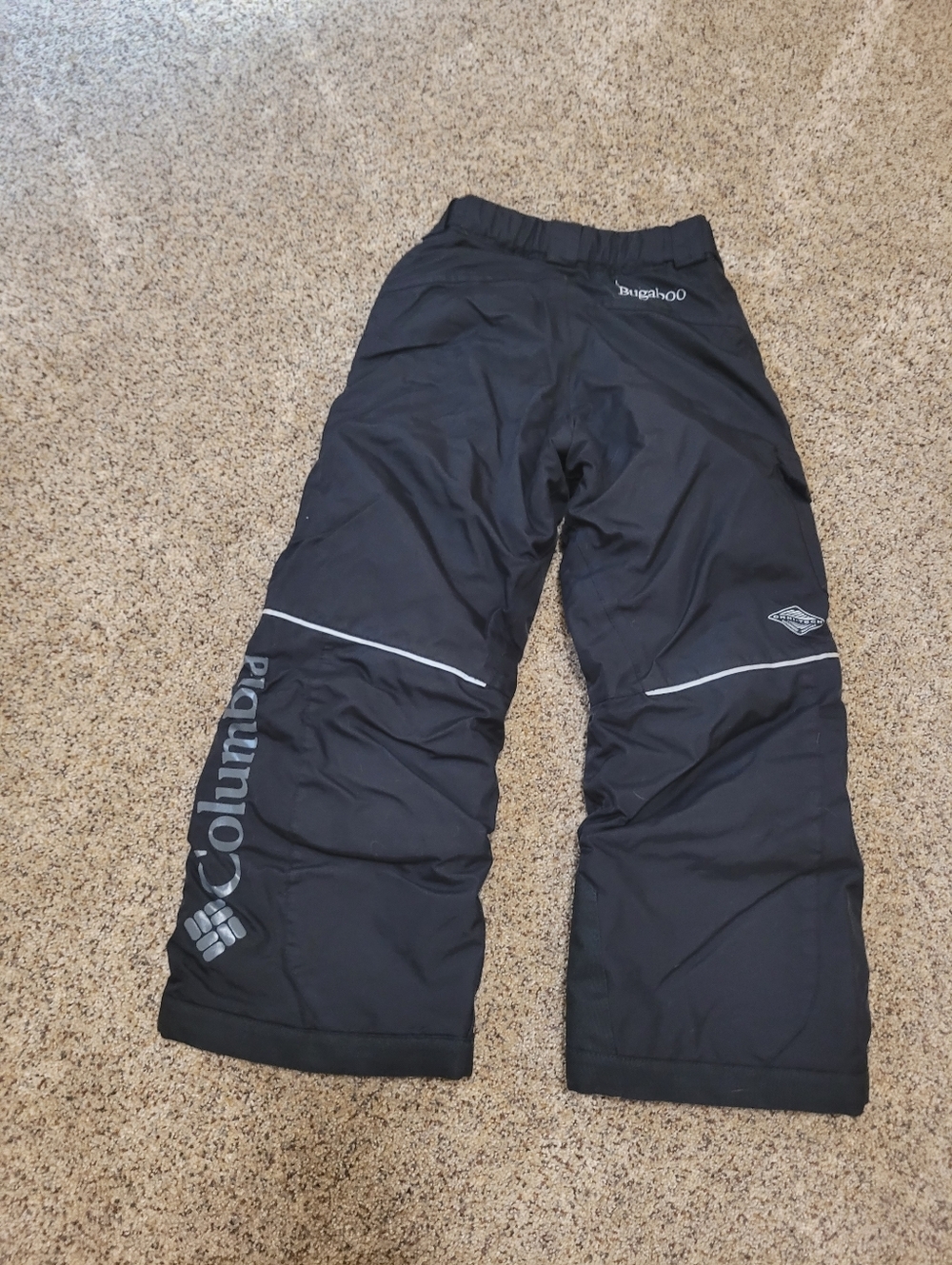 Columbia Black Kids Snow Pants with Reflective Accents Suze XS